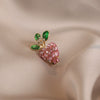 Alloy Carrot Antiglare Brooch Electroplated Women's Minimalist Fruit Style Suit Accessory