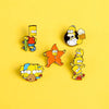 Alloy Cartoon Characters Electroplating Brooch