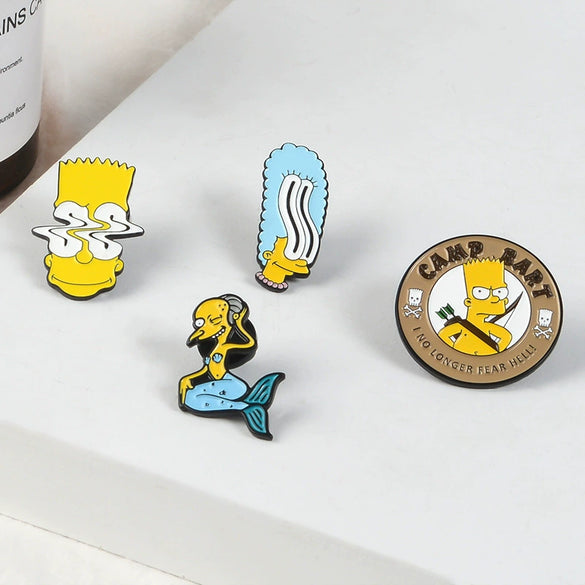 Alloy Cartoon Characters Electroplating Brooch