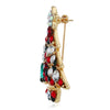 Alloy Cartoon Christmas Tree Brooch For Women With Diamond Design