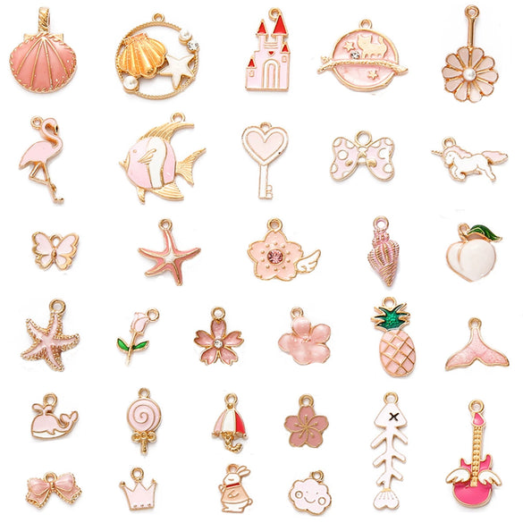 Alloy Cartoon Dripping Oil Handmade Pendant Earrings Jewelry Mobile Phone Shell Accessories Wholesale