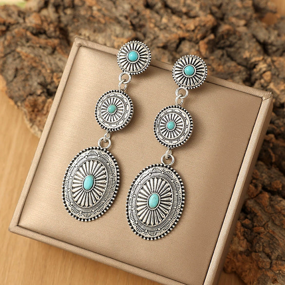 Alloy Cartoon Geometric Pumpkin Flower Earrings Electroplating