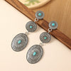 Alloy Cartoon Geometric Pumpkin Flower Earrings Electroplating