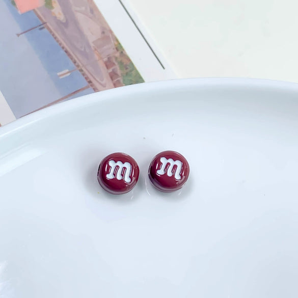 Alloy Cartoon Japanese Letters Baking Paint Hair Accessories And Mobile Phone Chain Decoration