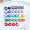 Alloy Cartoon Japanese Letters Baking Paint Hair Accessories And Mobile Phone Chain Decoration