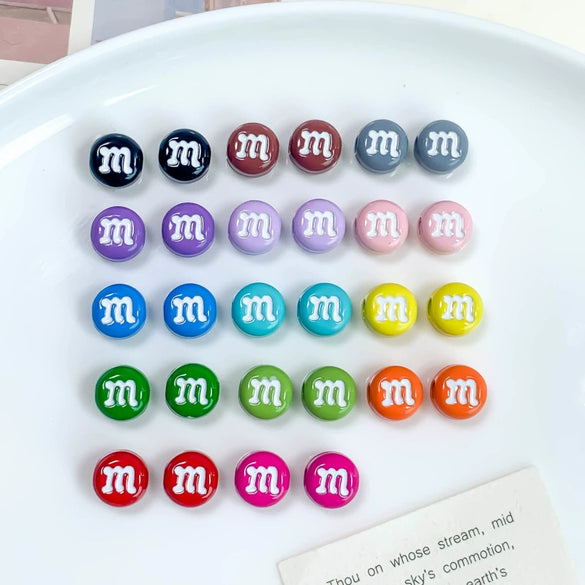 Alloy Cartoon Japanese Letters Baking Paint Hair Accessories And Mobile Phone Chain Decoration