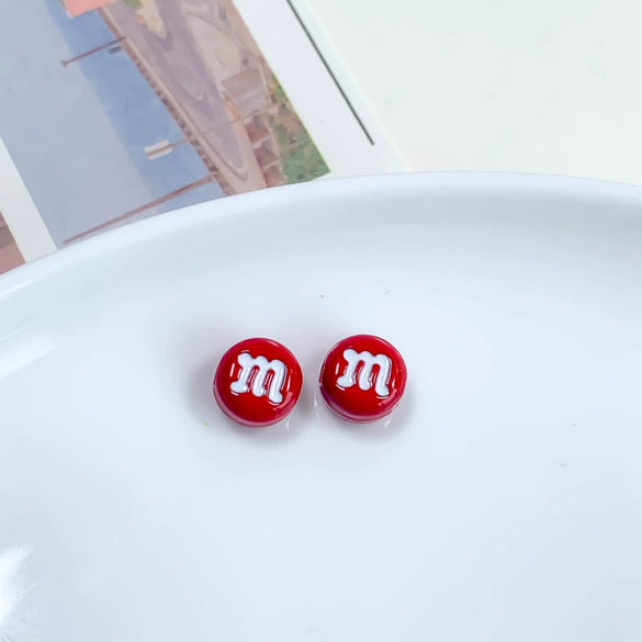 Alloy Cartoon Japanese Letters Baking Paint Hair Accessories And Mobile Phone Chain Decoration