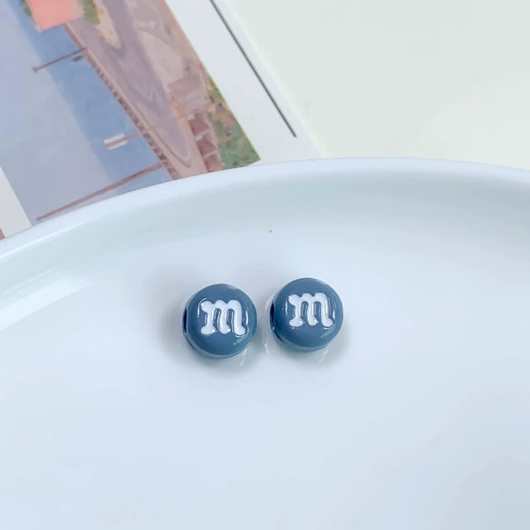 Alloy Cartoon Japanese Letters Baking Paint Hair Accessories And Mobile Phone Chain Decoration