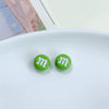 Alloy Cartoon Japanese Letters Baking Paint Hair Accessories And Mobile Phone Chain Decoration