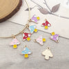 Alloy Cartoon Mushroom Dripping Oil Jewelry Pendant Accessories