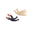 Alloy Cartoon Totem Dripping Oil Style Pendant Necklace Bracelet Earrings Accessories