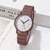 Alloy Case And Silicone Strap Round Student Quartz Watch With Wavy Design Leisure Style