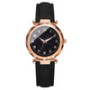 Alloy Case Casual Women's Round Dial Quartz Belt Watch With Imitation Leather Strap