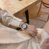 Alloy Case Ordinary Glass Mirror Graffiti Digital Dial Casual Couple Watch