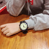 Alloy Case Silicone Strap Round Dial Sports Couple Watch