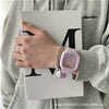 Alloy Case Sports Square Watch For Male And Female Students Klein Blue Waterproof