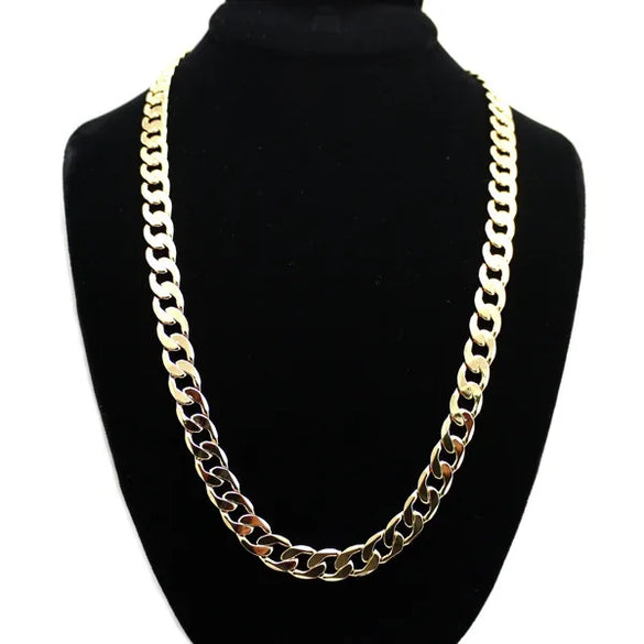 Alloy Chain Hip-Hop Fashion Simple Necklace Wide Long Necklace