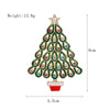 Alloy Christmas Brooch With Cartoon Christmas Tree Old Man And Snowman Designs Dripping Oil Finish Merry Christmas Pin For Women And Men