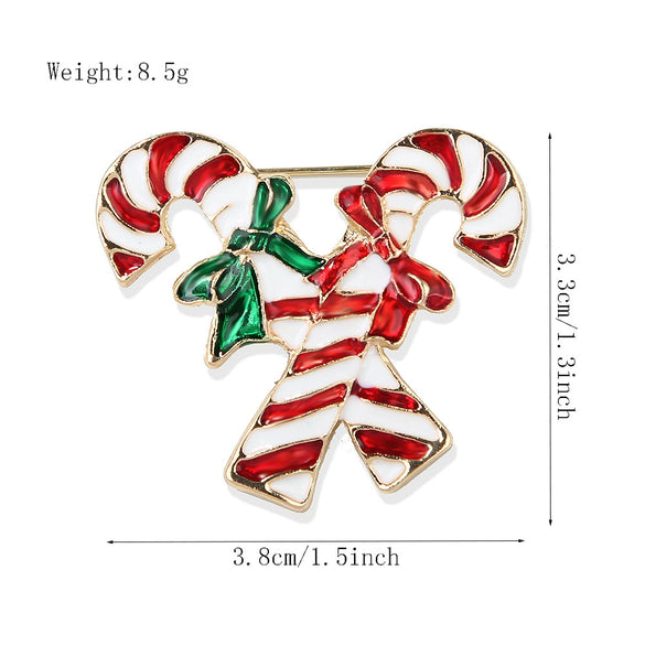 Alloy Christmas Brooch With Cartoon Christmas Tree Old Man And Snowman Designs Dripping Oil Finish Merry Christmas Pin For Women And Men