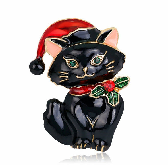 Alloy Christmas Brooch With Cartoon Christmas Tree Old Man And Snowman Designs Dripping Oil Finish Merry Christmas Pin For Women And Men