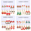 Alloy Christmas Earrings With Geometric Pattern And Electroplating Treatment For Women