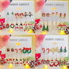 Alloy Christmas Earrings With Geometric Pattern And Electroplating Treatment For Women