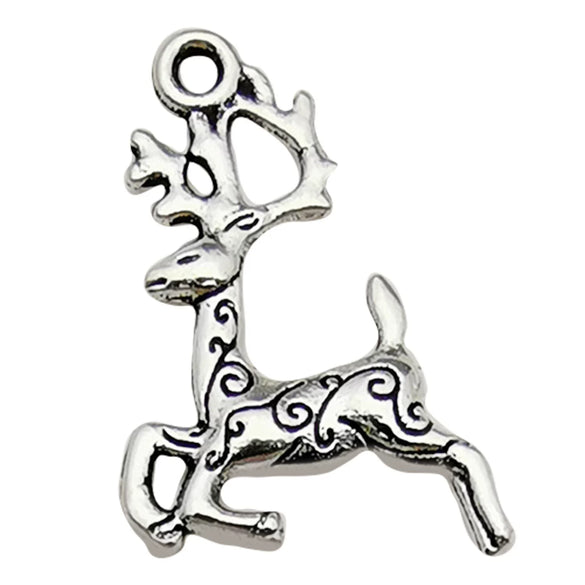 Alloy Christmas Series Pendant Accessories With Snowman Christmas Tree Deer Snowflake Natural Style Electroplating Treatment