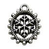 Alloy Christmas Series Pendant Accessories With Snowman Christmas Tree Deer Snowflake Natural Style Electroplating Treatment