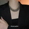 Alloy Clavicle Chain Geometric Style Women's Necklace With Exaggerated Spring Cut Collar Niche Creative Design