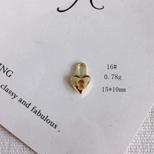 Alloy Colorpreserving Goldfilled Heart Star Pendant Jewelry Accessories Handmade With Electroplating