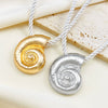 Alloy Conch Animal Zodiac Retro Exaggerated Female Pendant Necklace