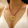 Alloy Conch Animal Zodiac Retro Exaggerated Female Pendant Necklace