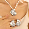 Alloy Conch Animal Zodiac Retro Exaggerated Female Pendant Necklace