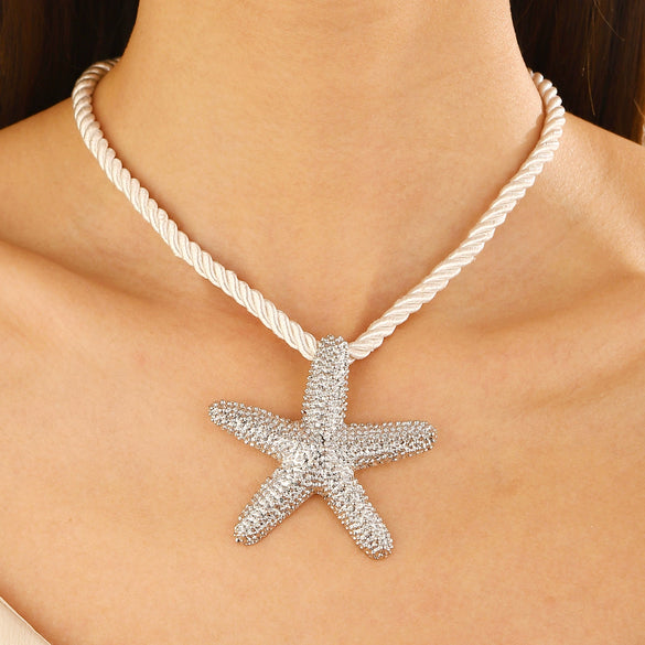 Alloy Conch Animal Zodiac Retro Exaggerated Female Pendant Necklace
