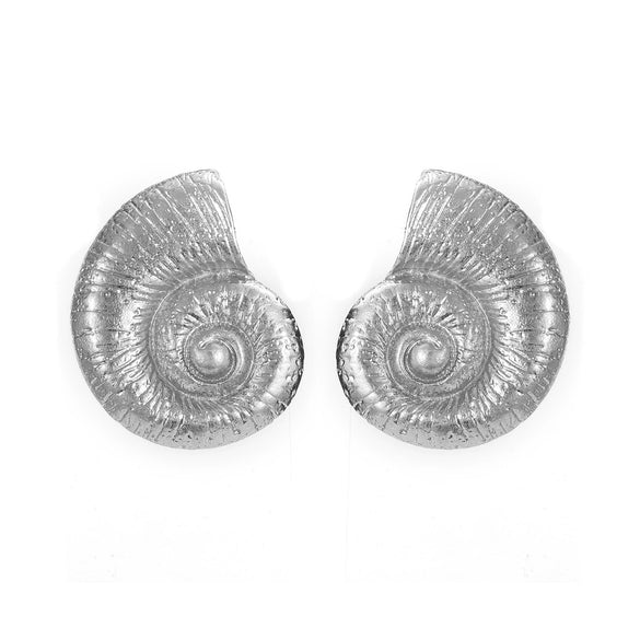 Alloy Conch Earrings Geometric Style Electroplating For Women