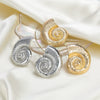 Alloy Conch Earrings Geometric Style Electroplating For Women