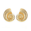 Alloy Conch Earrings Geometric Style Electroplating For Women