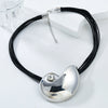 Alloy Conch Necklace Women's Fashionable Metal Pendant With Animal Geometric Style Electroplated