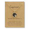 Alloy Constellation Pendant O Chain Necklace With Electroplated Finish Unisex Fashion Jewelry For Couples And Best Friends