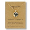 Alloy Constellation Pendant O Chain Necklace With Electroplated Finish Unisex Fashion Jewelry For Couples And Best Friends