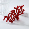 Alloy Coralshaped Ring And Bracelet Set For Women With Plant Flowers Style And Baking Paint Treatment