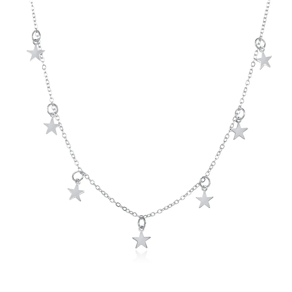 Alloy  Creative  Simple Five-Pointed Star Pendant Necklace