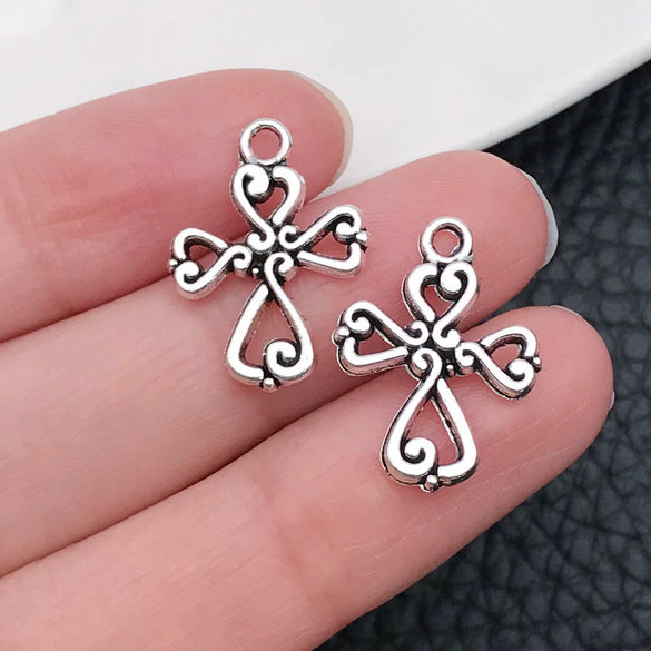 Alloy Crosses Electroplating Diy Jewelry Accessories Pendant Necklace Sweater Chain Decoration Material