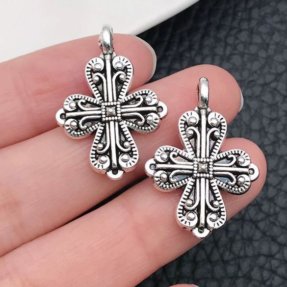 Alloy Crosses Electroplating Diy Jewelry Accessories Pendant Necklace Sweater Chain Decoration Material