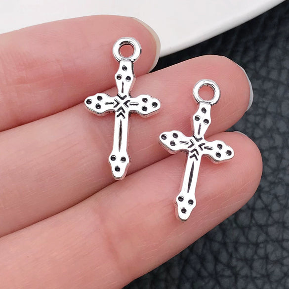 Alloy Crosses Electroplating Diy Jewelry Accessories Pendant Necklace Sweater Chain Decoration Material
