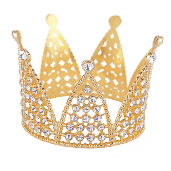 Alloy Crown Cake Decoration Electroplated Kids Dress Up Ornaments Doll Headdress