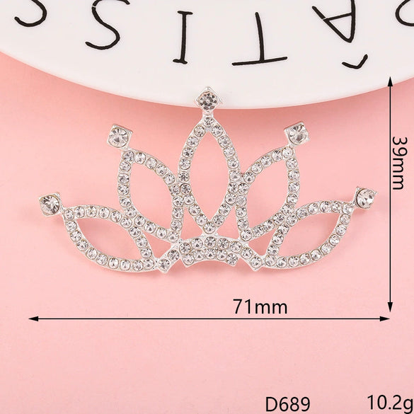 Alloy Crown Letter Pearl Handmade Diamond Rhinestone Jewelry Accessories Phone Case