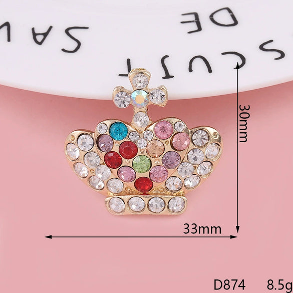 Alloy Crown Letter Pearl Handmade Diamond Rhinestone Jewelry Accessories Phone Case