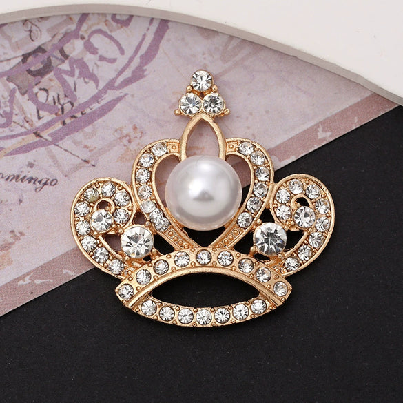 Alloy Crown Letter Pearl Handmade Diamond Rhinestone Jewelry Accessories Phone Case