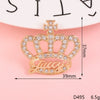 Alloy Crown Letter Pearl Handmade Diamond Rhinestone Jewelry Accessories Phone Case